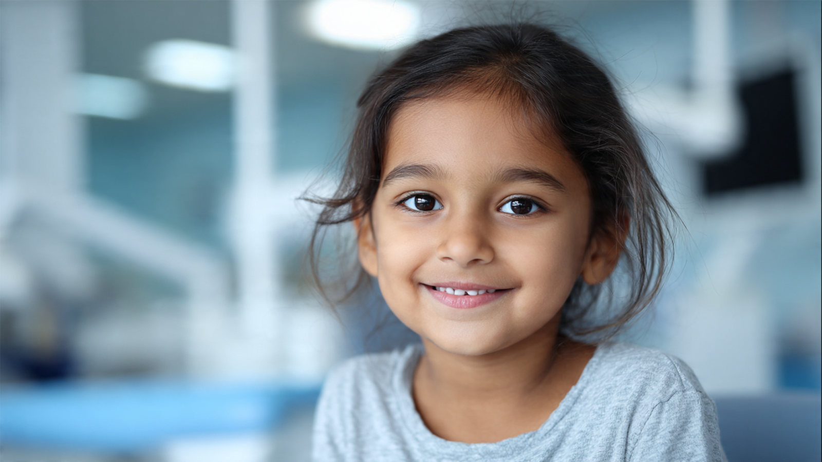 Expert pediatric dentist treating a child